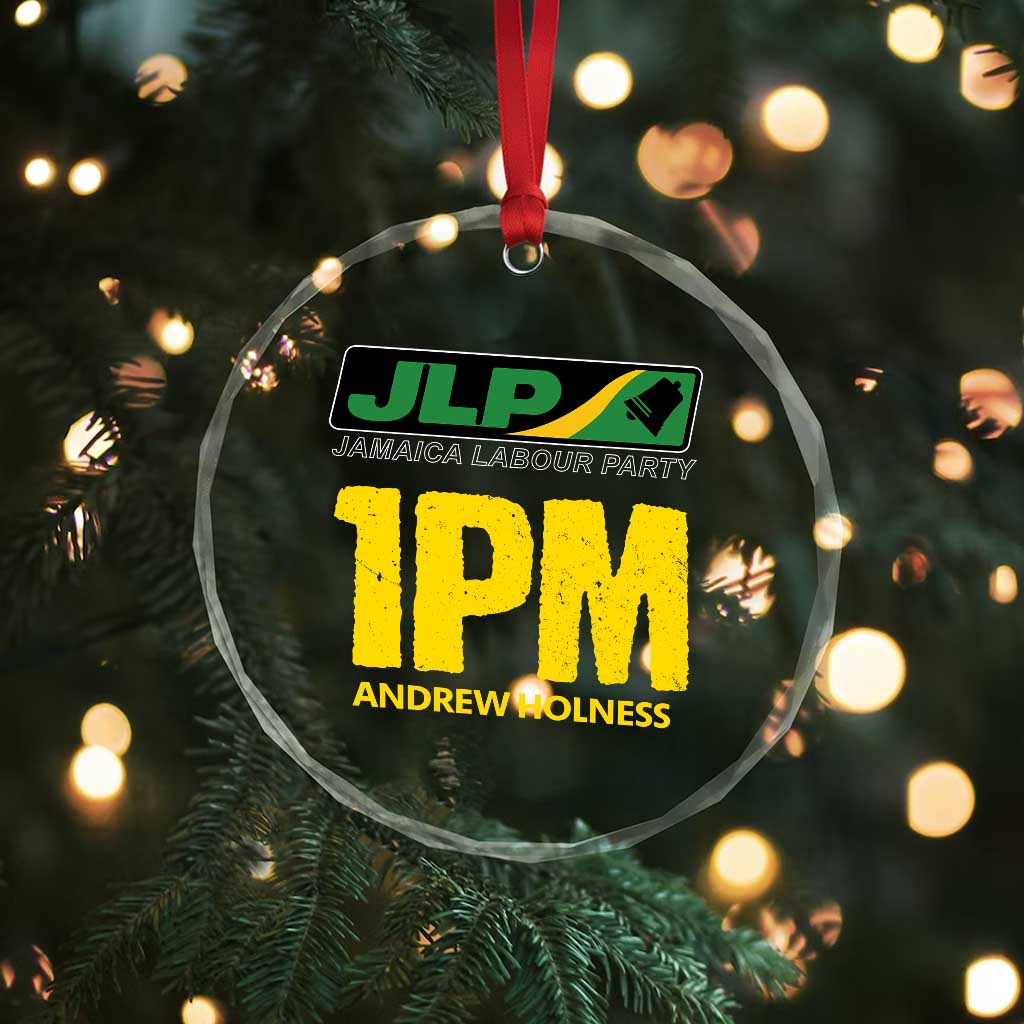 1PM Andrew Holness Crystal Glass Ornament Support JLP Jamaica Labour Party - Wonder Print Shop