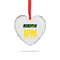 1PM Andrew Holness Heart Crystal Glass Ornament Support JLP Jamaica Labour Party - Wonder Print Shop