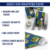 1PM BROGAD JLP Supporter Andrew Holness Wrapping Paper Roll Jamaica Labor Party Politics - Wonder Print Shop
