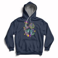 Love Mardi Gras Leopard Mardi Gras Costume Carnival Parade Hoodie - Wonder Print Shop