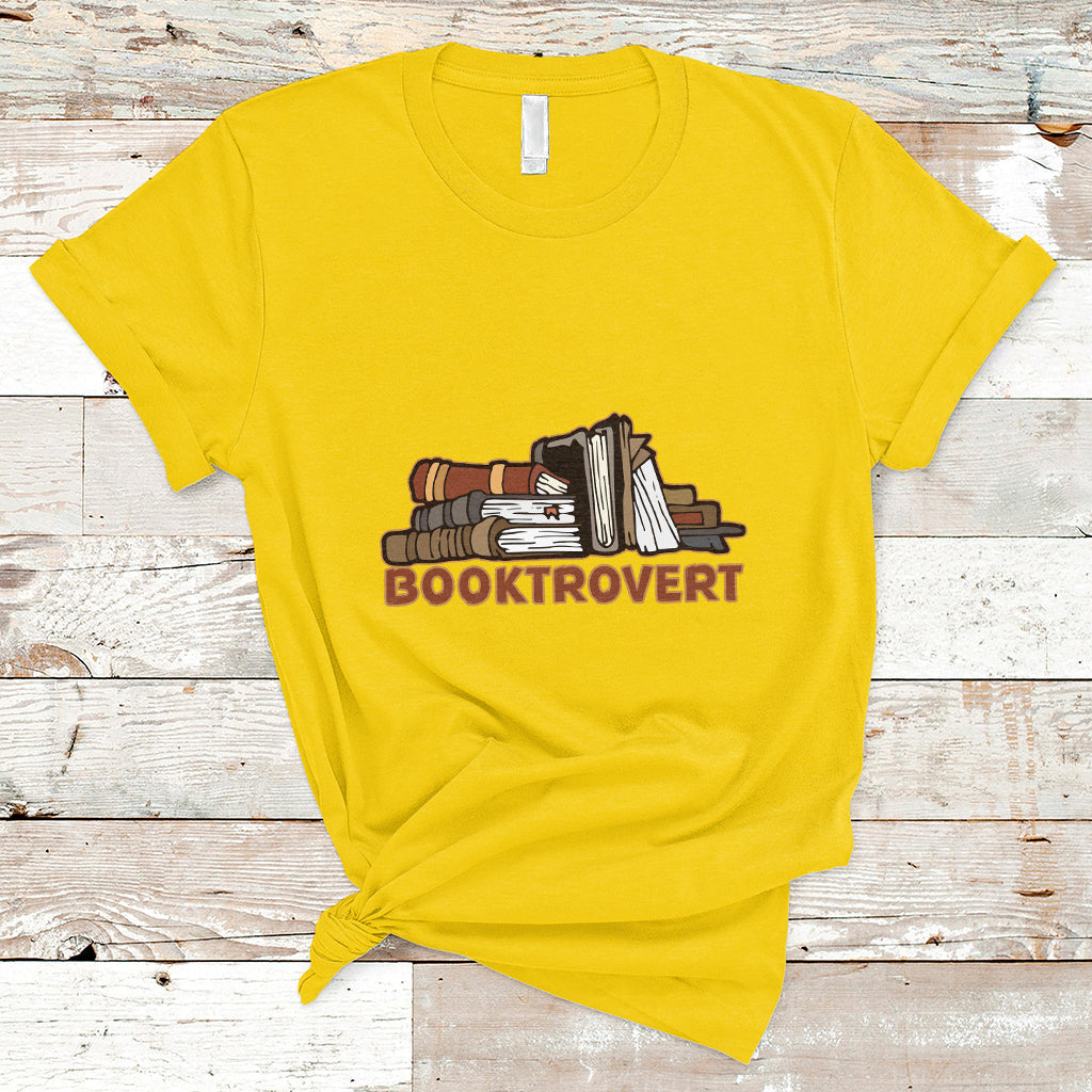 Booktrovert Definition Books Funny Book Lover Meaning Reader Reading T Shirt - Wonder Print Shop