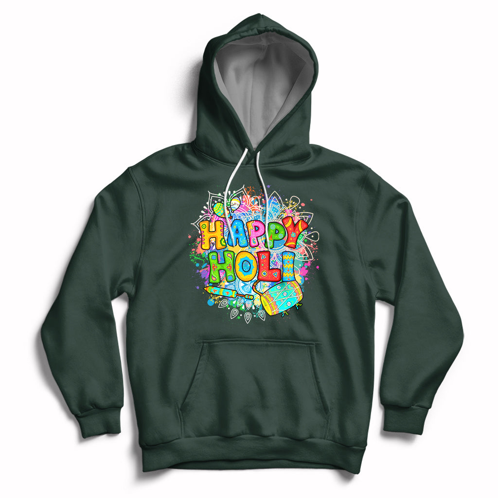 Happy Holi India Festival Of Colors For Women Men Kids India Hindu Gift Hoodie - Wonder Print Shop