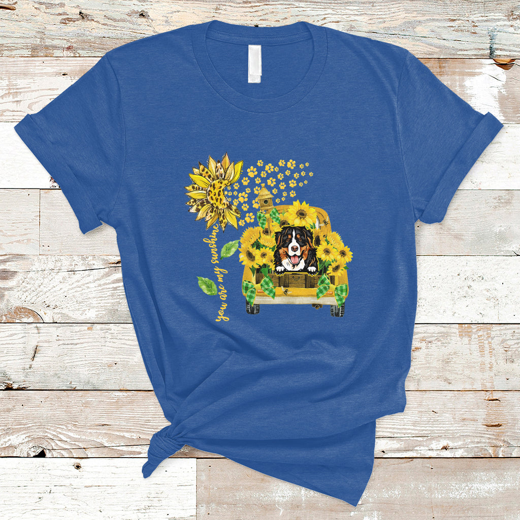 Cute Dog You Are My Sunshine Sunflower Dog Lover Pet Day T-Shirt - Wonder Print Shop