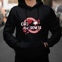 Rainbow CHD Congenital Heart Defect Awareness Heart Disease Hoodie - Wonder Print Shop