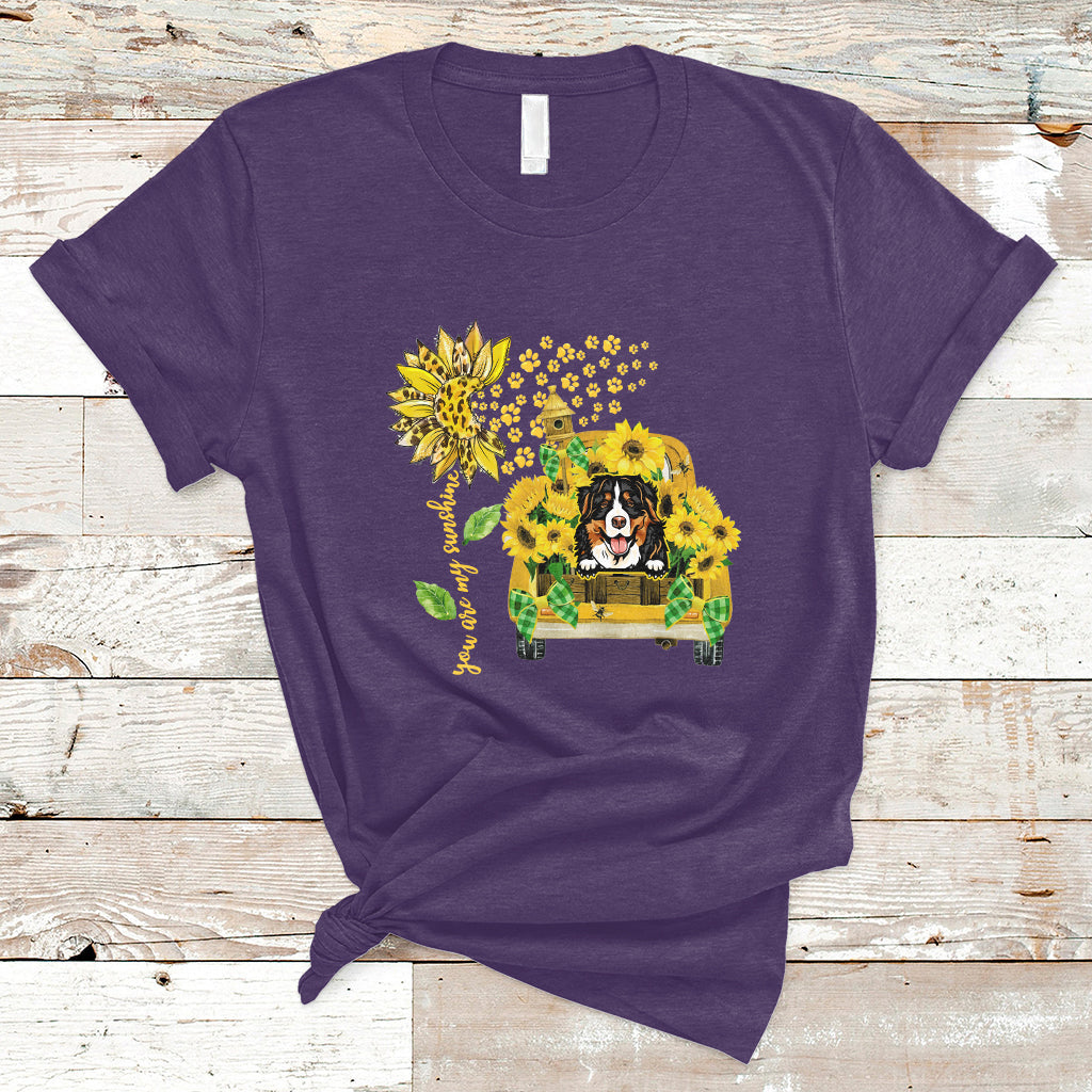 Cute Dog You Are My Sunshine Sunflower Dog Lover Pet Day T-Shirt - Wonder Print Shop