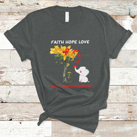 Faith Hope Love Heart Disease Awareness CHD Month Support T-Shirt - Wonder Print Shop