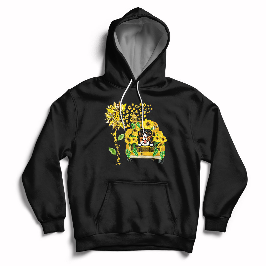 Cute Dog You Are My Sunshine Sunflower Dog Lover Pet Day Hoodie - Wonder Print Shop