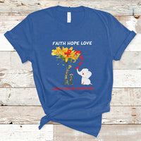 Faith Hope Love Heart Disease Awareness CHD Month Support T-Shirt - Wonder Print Shop