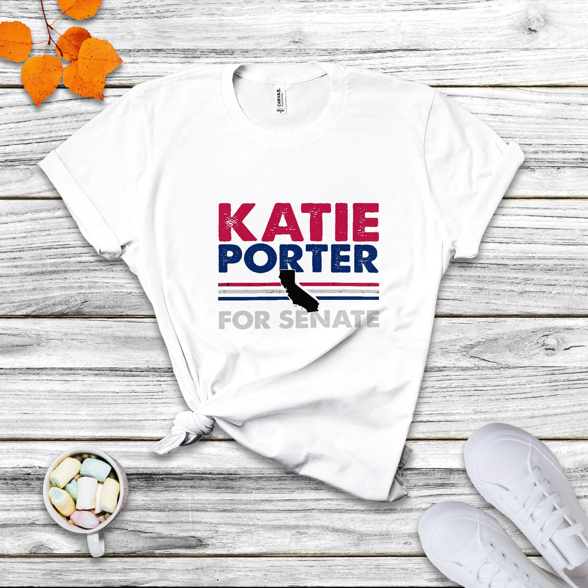Katie Porter 2024 Whiteboard For Senate California Democrat T Shirt - Wonder Print Shop