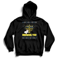 Meowzel Tov Black Cat Funny Hanukkah Chanukah Men Women Kids Hoodie - Wonder Print Shop