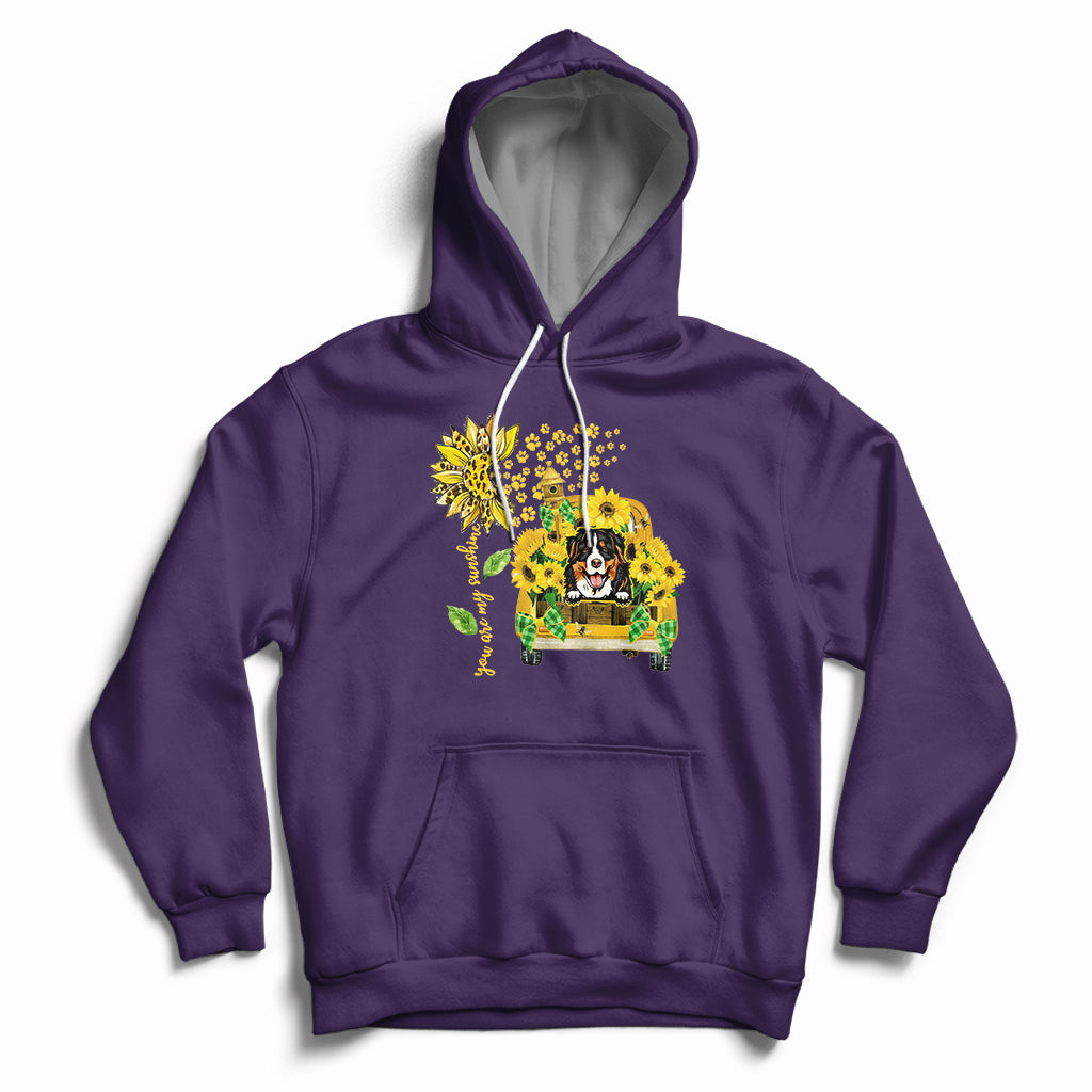 Cute Dog You Are My Sunshine Sunflower Dog Lover Pet Day Hoodie - Wonder Print Shop