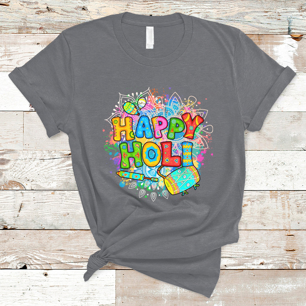 Happy Holi India Festival Of Colors For Women Men Kids India Hindu Gift T Shirt - Wonder Print Shop