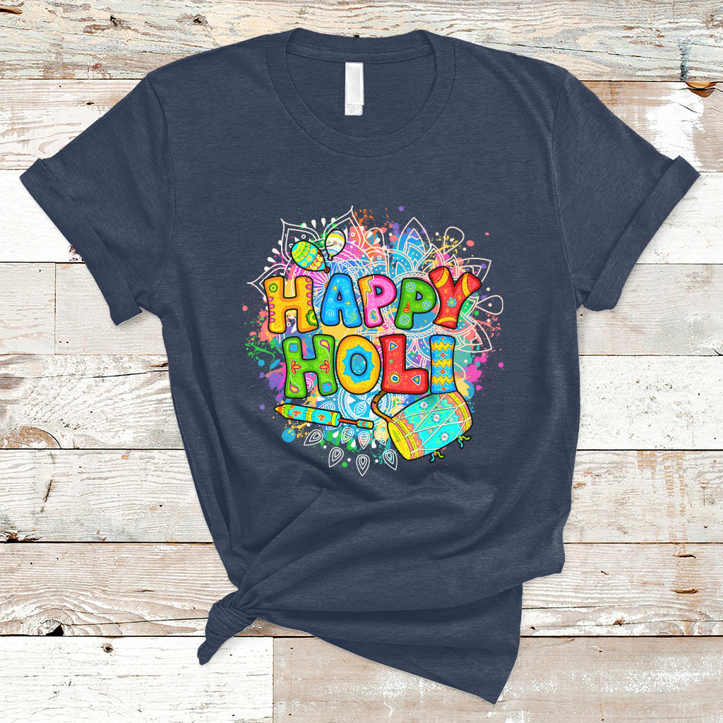 Happy Holi India Festival Of Colors For Women Men Kids India Hindu Gift T Shirt - Wonder Print Shop