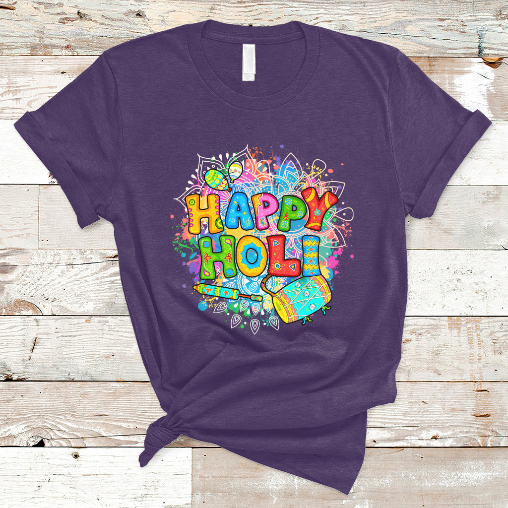 Happy Holi India Festival Of Colors For Women Men Kids India Hindu Gift T Shirt - Wonder Print Shop