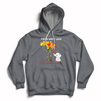 Faith Hope Love Heart Disease Awareness CHD Month Support Hoodie - Wonder Print Shop