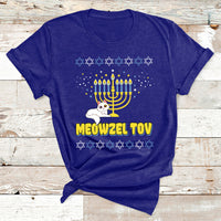 Meowzel Tov Black Cat Funny Hanukkah Chanukah Men Women Kids T Shirt - Wonder Print Shop