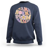 Mama Mommy Mom Bruh Mommy And Me Mother's Day Gifts Groovy Sweatshirt - Wonder Print Shop