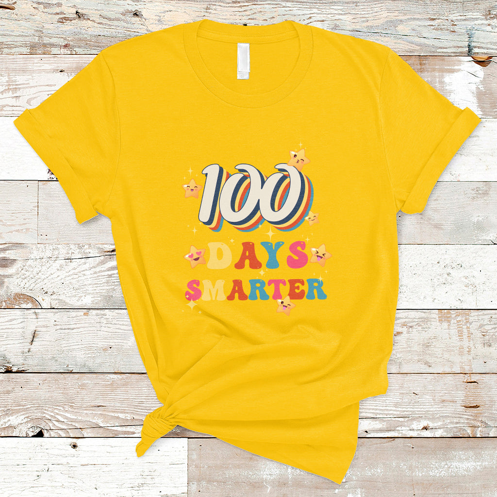 Retro 100 Days Of School Y'all 100 Days Smarter Students T Shirt - Wonder Print Shop
