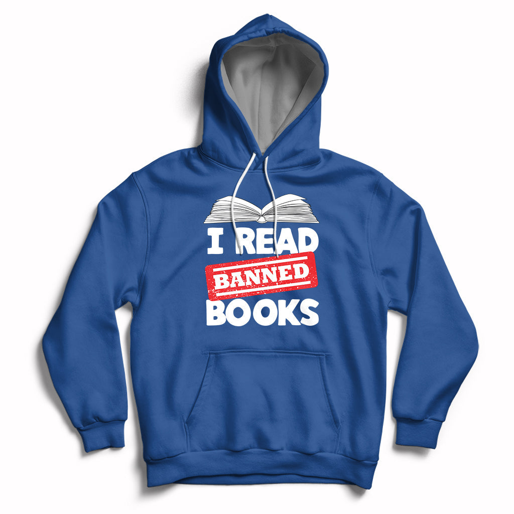 I Read Banned Books Readers Reading I'm With The Banned Hoodie - Wonder Print Shop