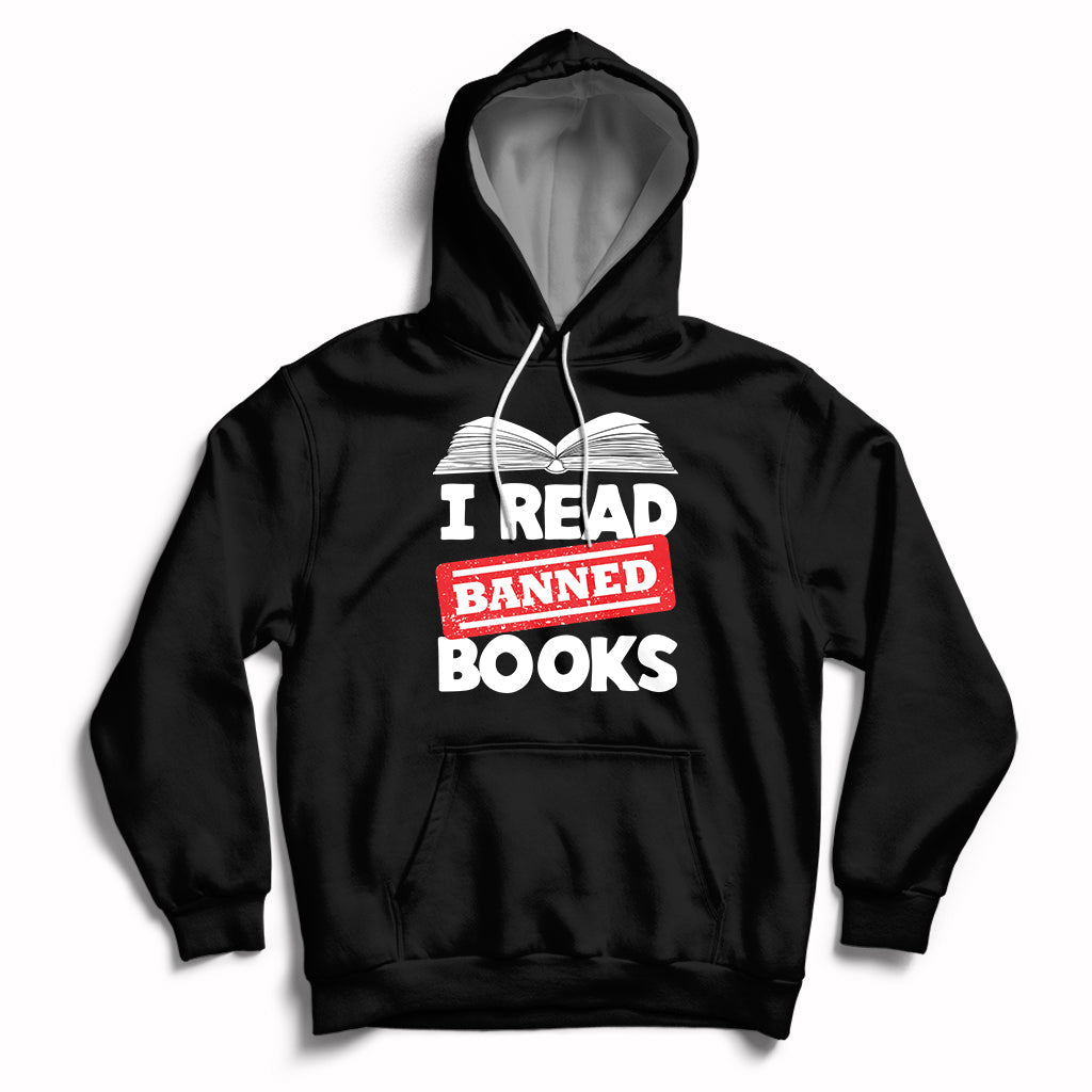 I Read Banned Books Readers Reading I'm With The Banned Hoodie - Wonder Print Shop