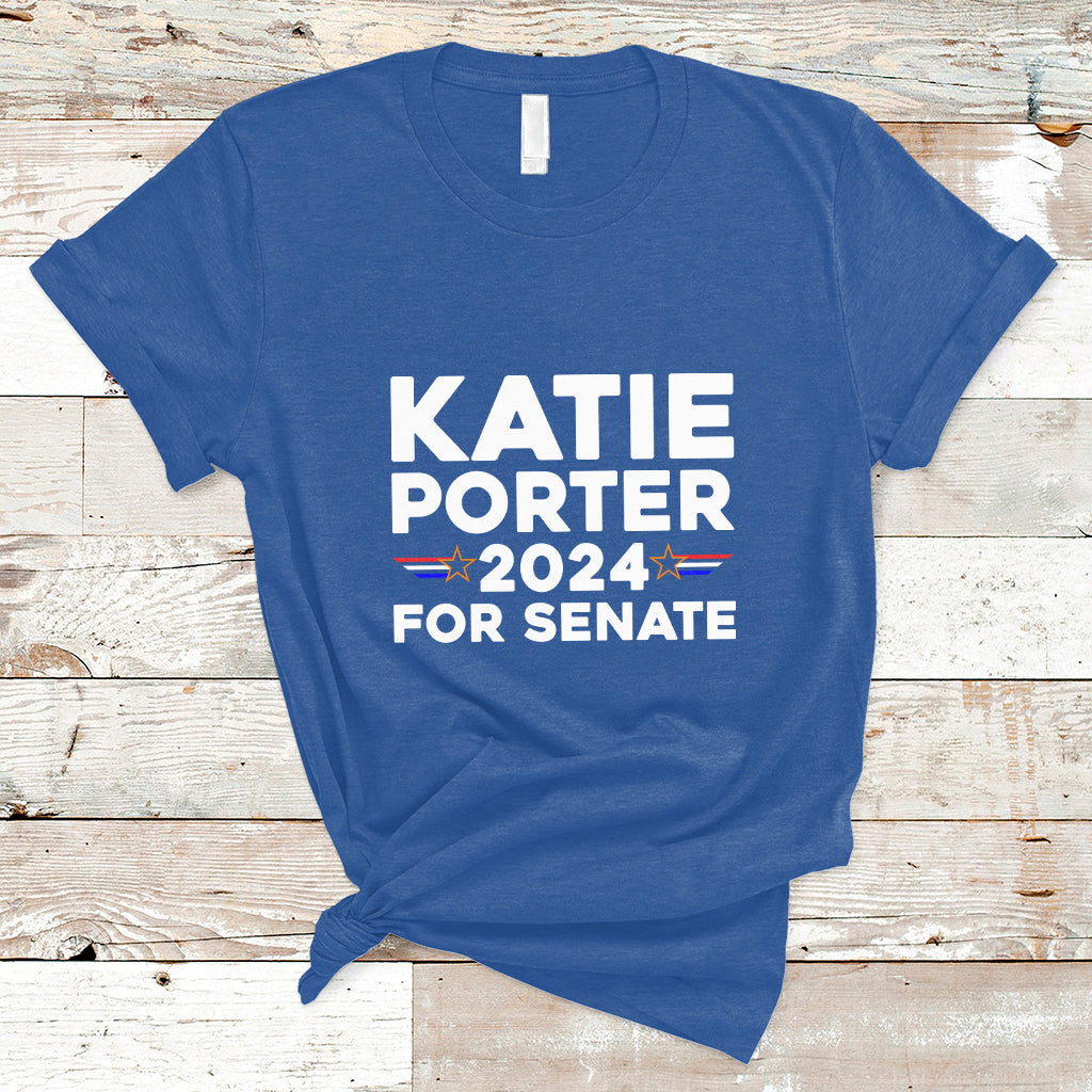 Katie Porter 2024 For US Senate California Democrat Senator T-Shirt - Wonder Print Shop
