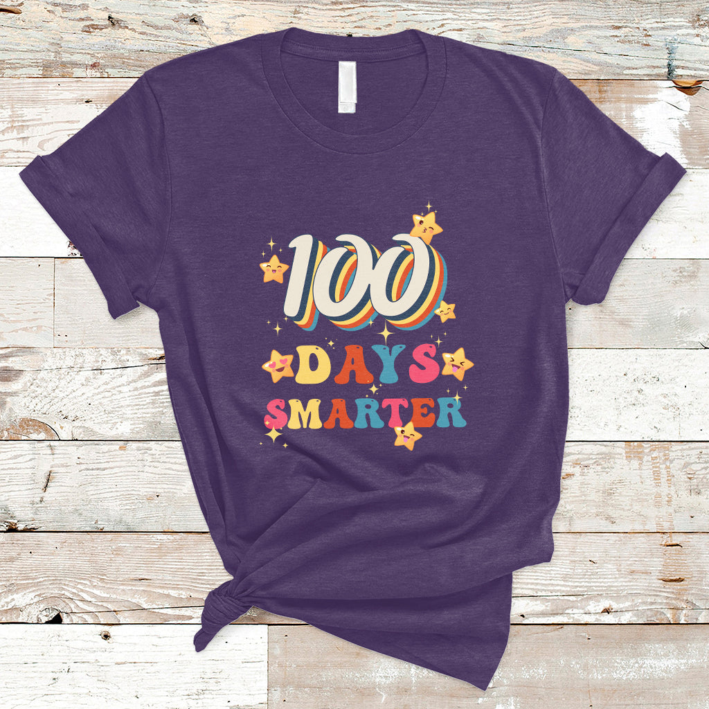 Retro 100 Days Of School Y'all 100 Days Smarter Students T Shirt - Wonder Print Shop