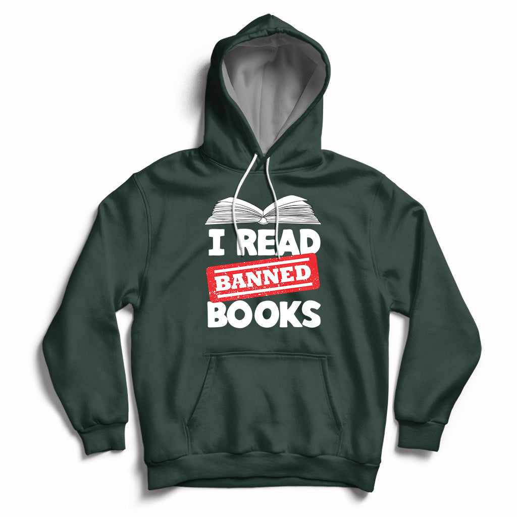 I Read Banned Books Readers Reading I'm With The Banned Hoodie - Wonder Print Shop
