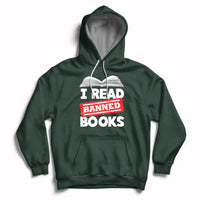 I Read Banned Books Readers Reading I'm With The Banned Hoodie - Wonder Print Shop