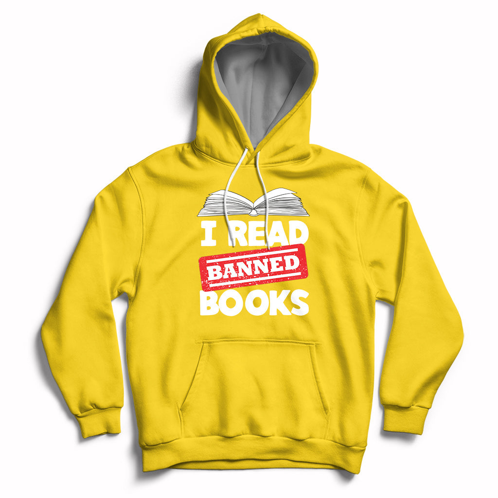 I Read Banned Books Readers Reading I'm With The Banned Hoodie - Wonder Print Shop
