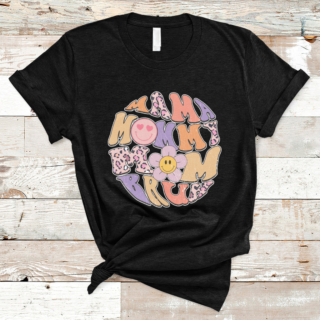 Mama Mommy Mom Bruh Mommy And Me Mother's Day Gifts Groovy T Shirt - Wonder Print Shop