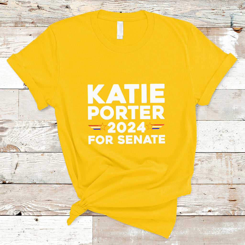 Katie Porter 2024 For US Senate California Democrat Senator T-Shirt - Wonder Print Shop