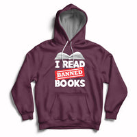 I Read Banned Books Readers Reading I'm With The Banned Hoodie - Wonder Print Shop