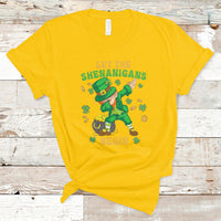 Let The Shenanigans Begin St Patricks Day Dabbing Leprechaun T-Shirt - Wonder Print Shop