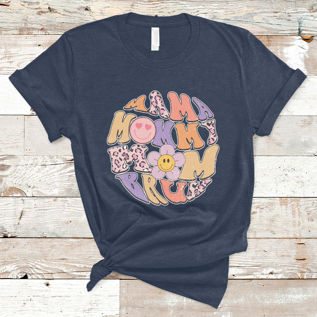 Mama Mommy Mom Bruh Mommy And Me Mother's Day Gifts Groovy T Shirt - Wonder Print Shop