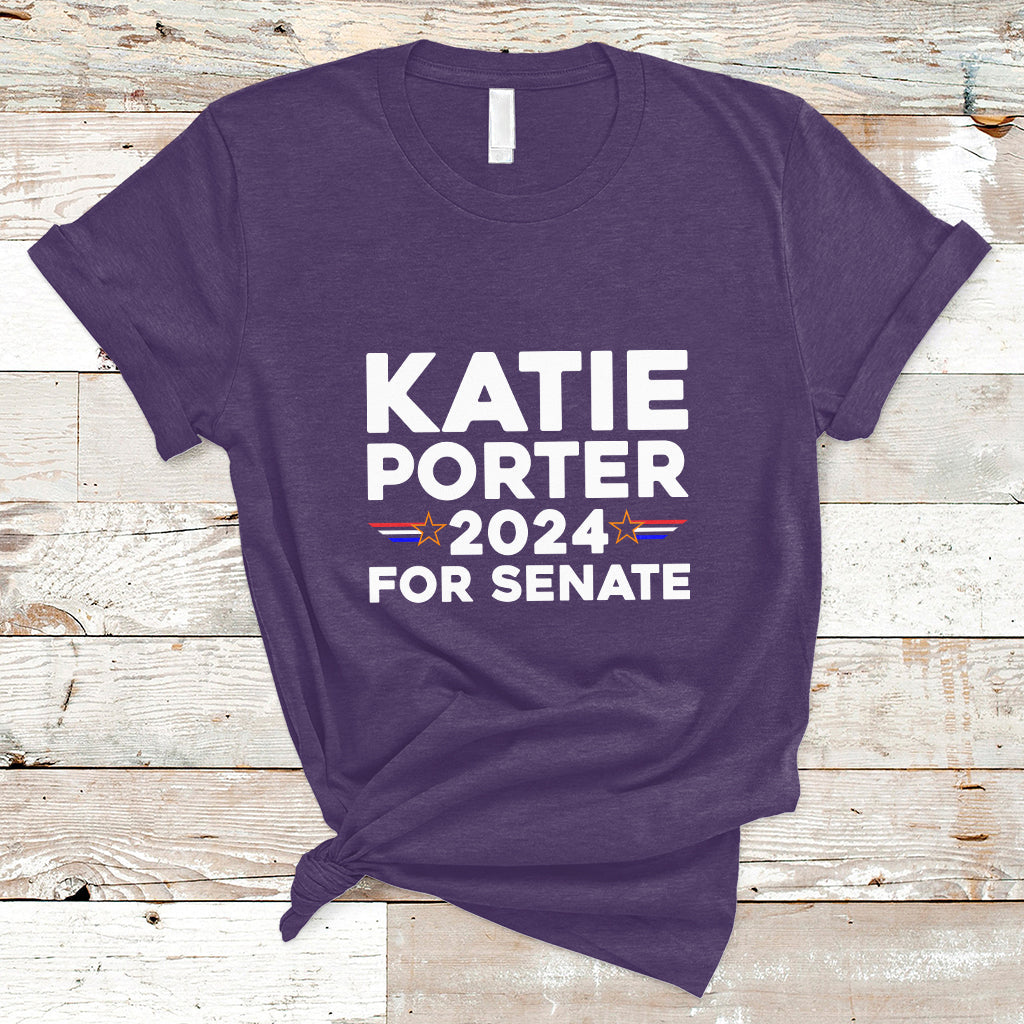 Katie Porter 2024 For US Senate California Democrat Senator T-Shirt - Wonder Print Shop