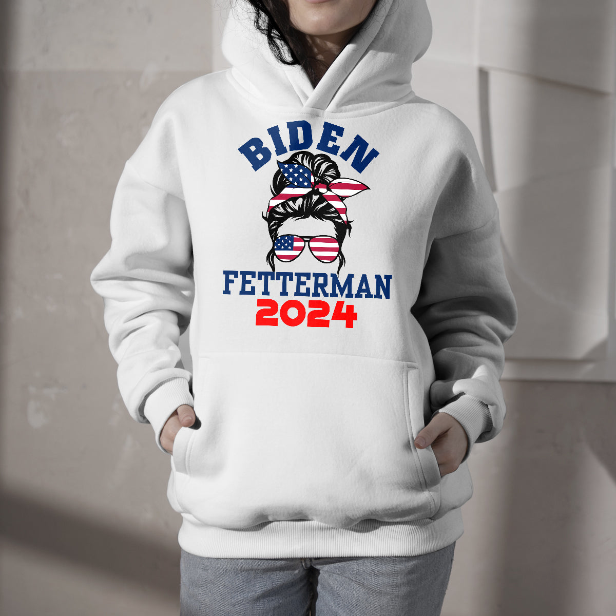 Biden Fetterman 2024 It's A No Brainer Political Humor, Political Hoodie - Wonder Print Shop