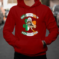 Shut Up Liver You're Fine Happy St.Patrick's Day Drinking Team Cruise Squad Hoodie - Wonder Print Shop