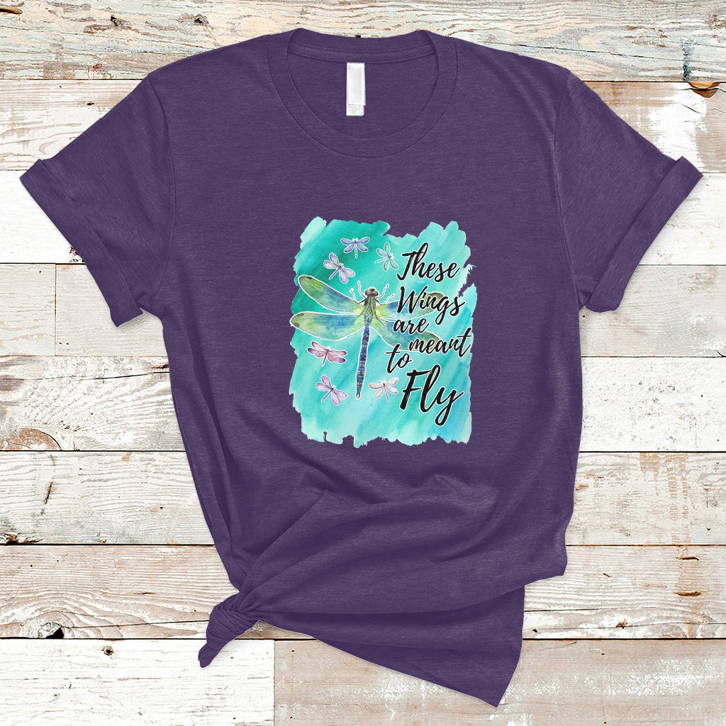 These Wings Are Meant To Fly Dragonflies Soar Embrace Change T-Shirt - Wonder Print Shop