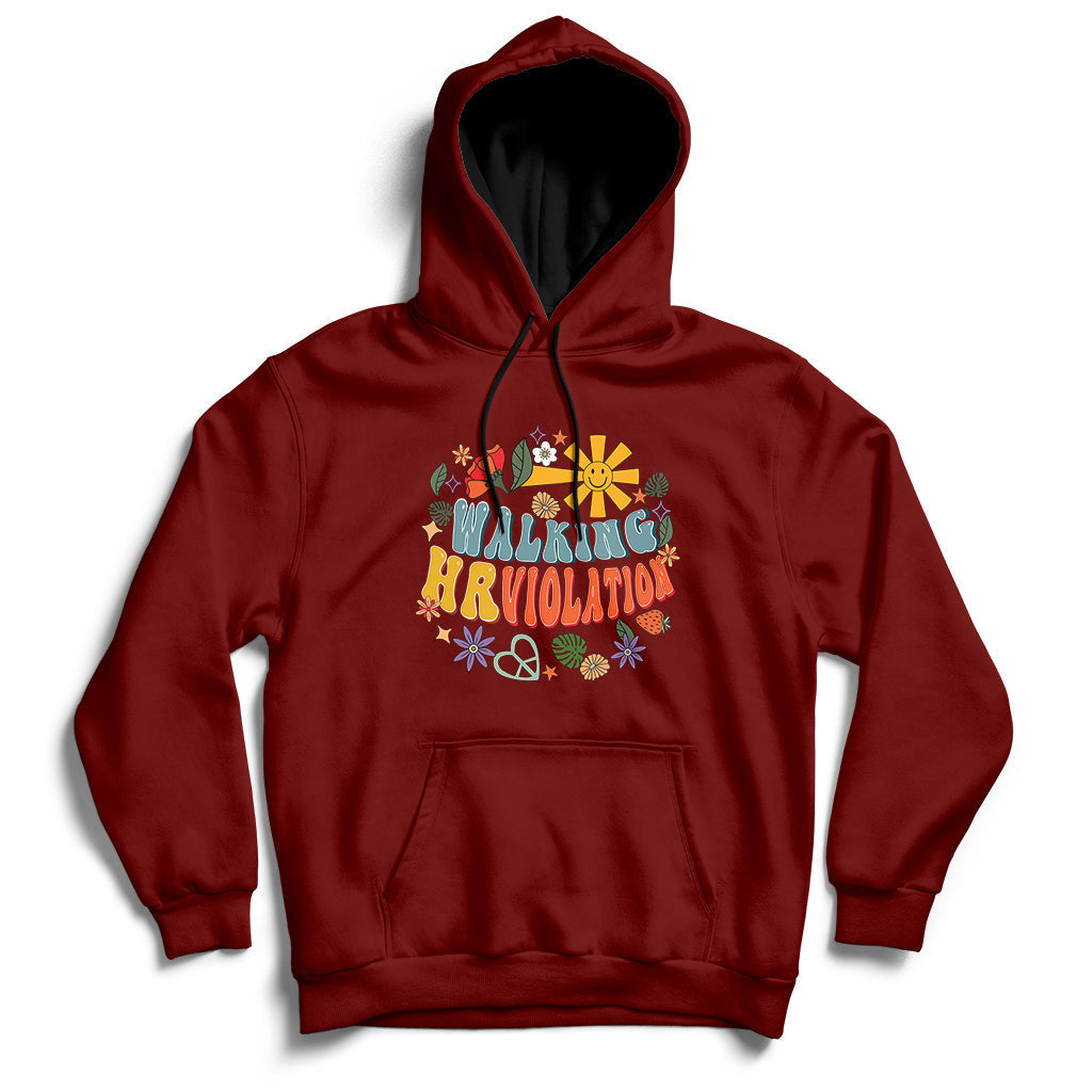 Walking Hr Violation Hr Human Resources Nightmare Hoodie - Wonder Print Shop