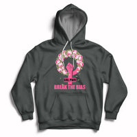 Grl Pwr Break The Bia Floral Raised Fist Feminist Womens Day Hoodie - Wonder Print Shop