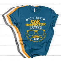Retired Car Inspector Legend And I Love My New Schedule T Shirt - Wonder Print Shop