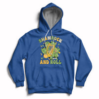 Shamrock 'N Roll St. Patrick's Day Irish Music Harp Design Hoodie - Wonder Print Shop