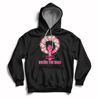 Grl Pwr Break The Bia Floral Raised Fist Feminist Womens Day Hoodie - Wonder Print Shop