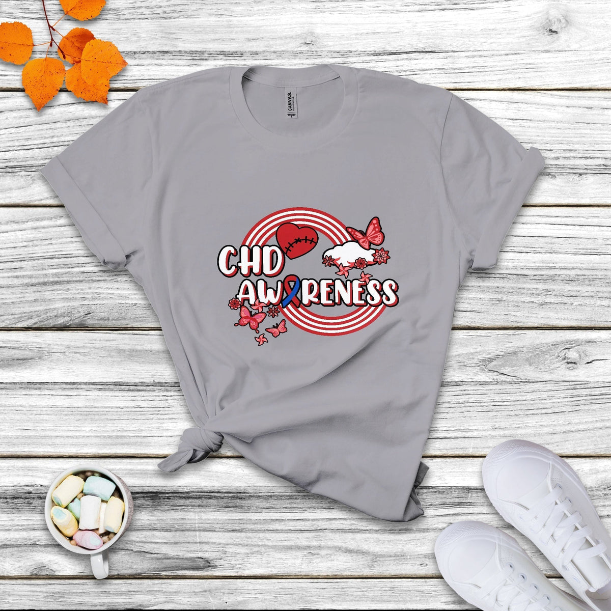 Rainbow CHD Congenital Heart Defect Awareness Heart Disease T Shirt - Wonder Print Shop