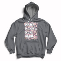 Mama Mommy Mom Bruh Mommy And Me Pink Leopard Mother's Day Gifts Hoodie - Wonder Print Shop