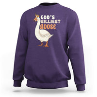Gods Silliest Goose Funny Duck Quotes Sweatshirt - Wonder Print Shop