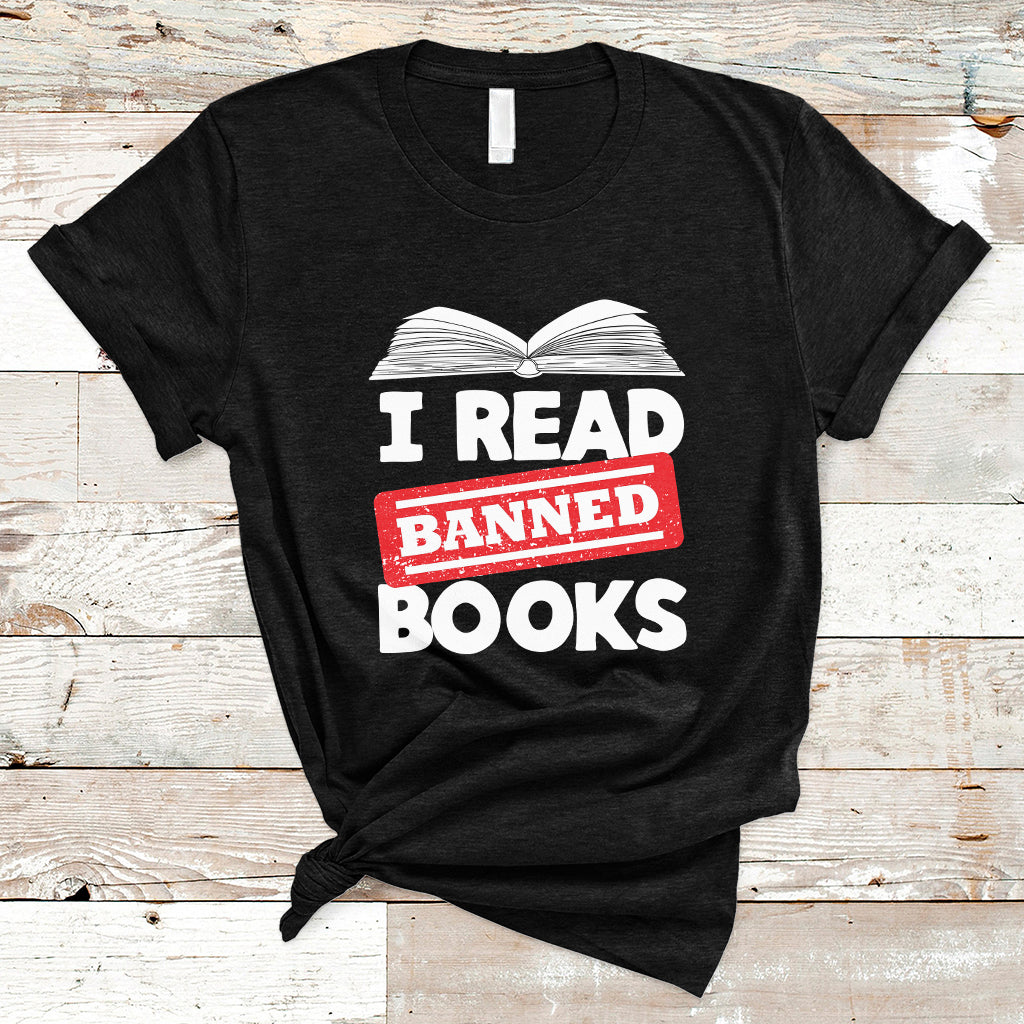 I Read Banned Books Readers Reading I'm With The Banned T Shirt - Wonder Print Shop