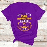 Retired Car Inspector Legend And I Love My New Schedule T Shirt - Wonder Print Shop