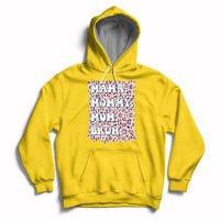 Mama Mommy Mom Bruh Mommy And Me Pink Leopard Mother's Day Gifts Hoodie - Wonder Print Shop