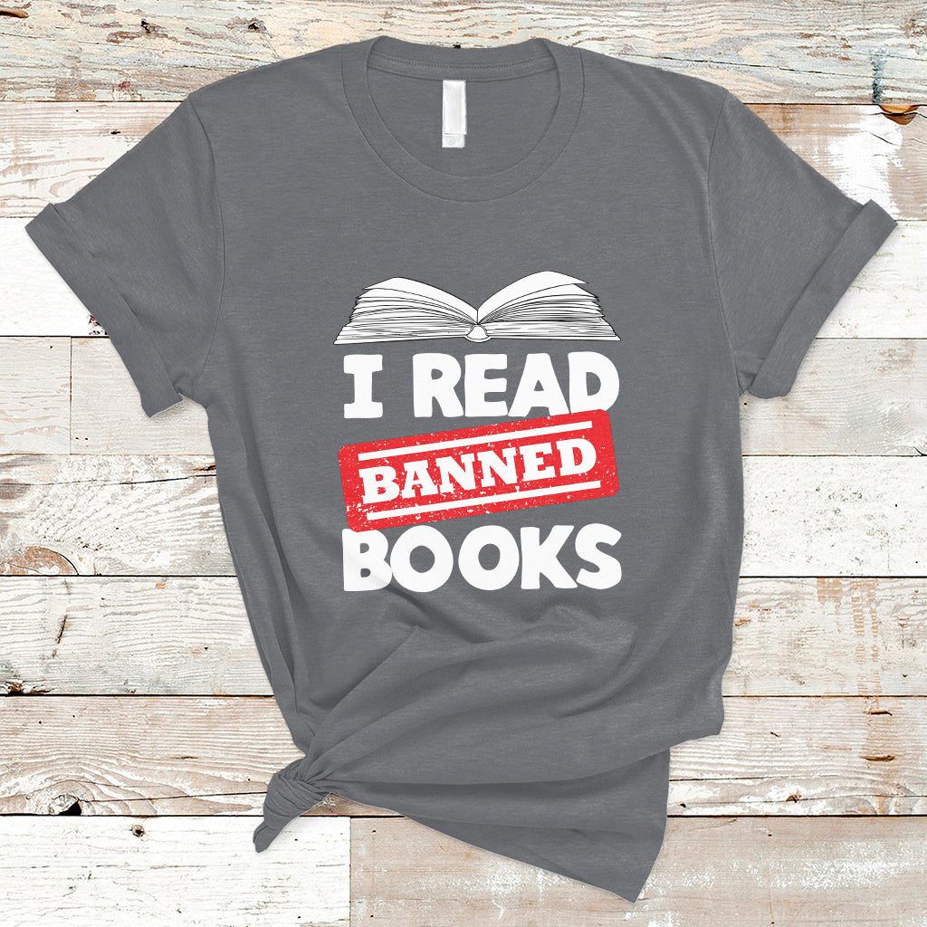 I Read Banned Books Readers Reading I'm With The Banned T Shirt - Wonder Print Shop